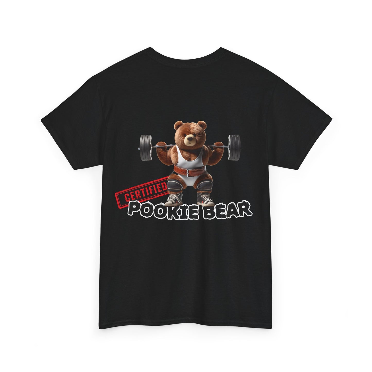 Certified Pookie Bear (selkäprintti) - T-Shirt - Printify - Black - 5XL