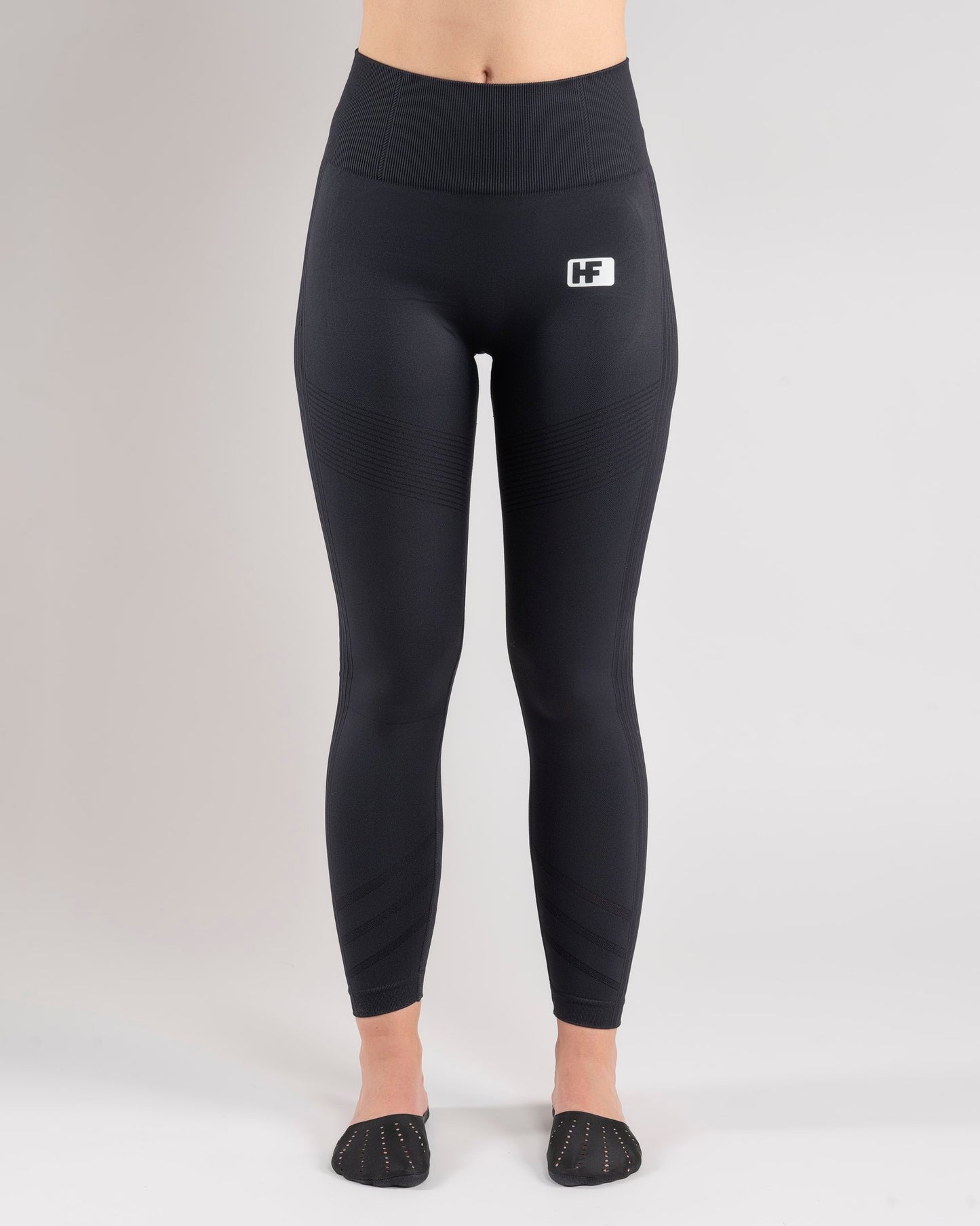 HF Black Seamless Leggingsit - Hemoflex - L
